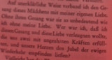 Gesang und Liebe